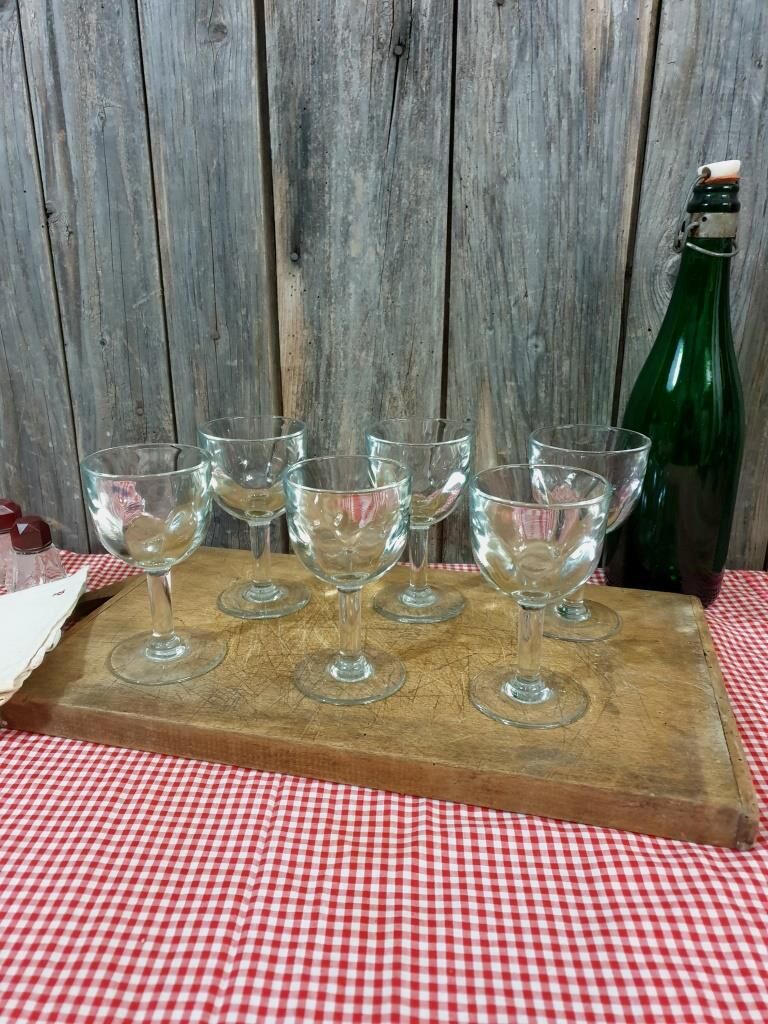 Antique bistro glasses