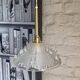 Pair of Art Deco pendant lights by Jean Gaultier, vintage pendant lights from the 1930s