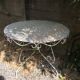 Vintage wrought iron garden table