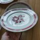 Set of 6 antique Badonviller flat plates in decorated earthenware.