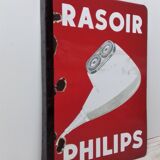 Enamelled plaque "sers philips"