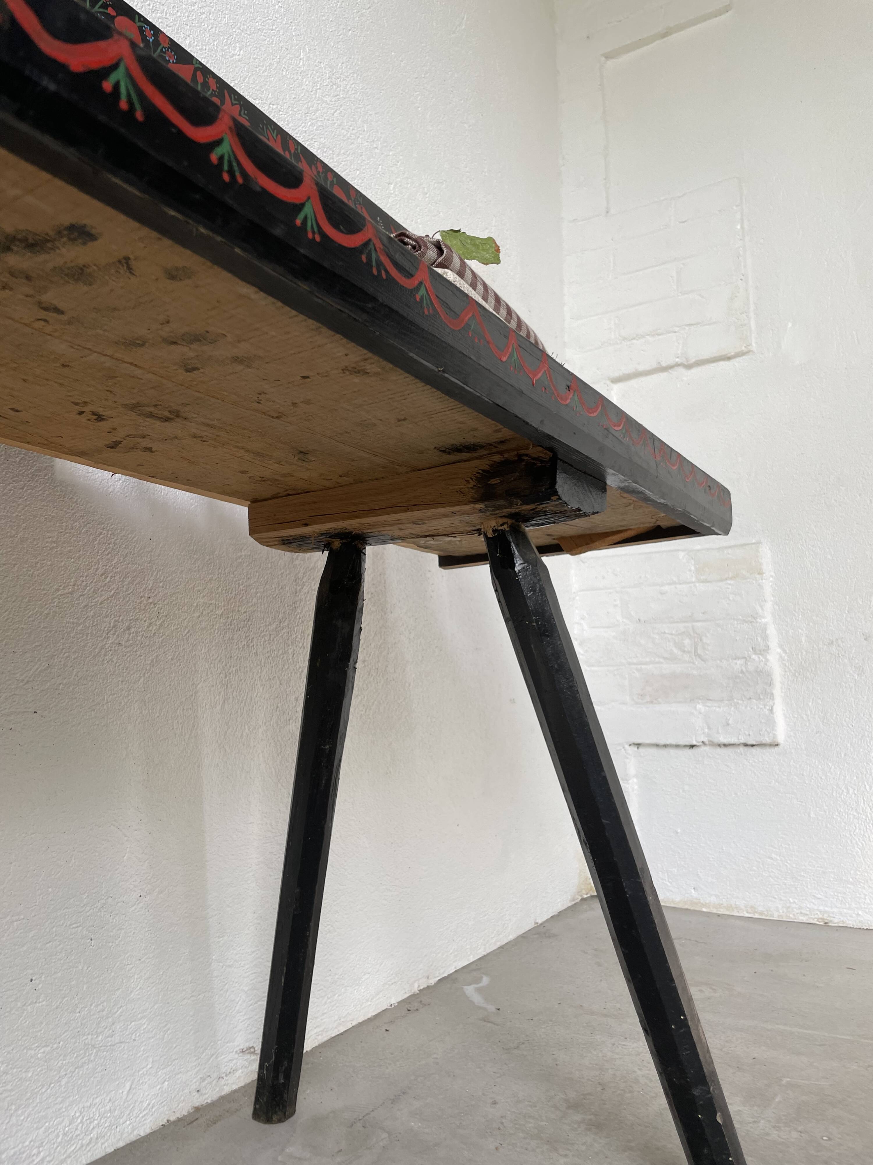 Moldavian bench 1968 polychrome