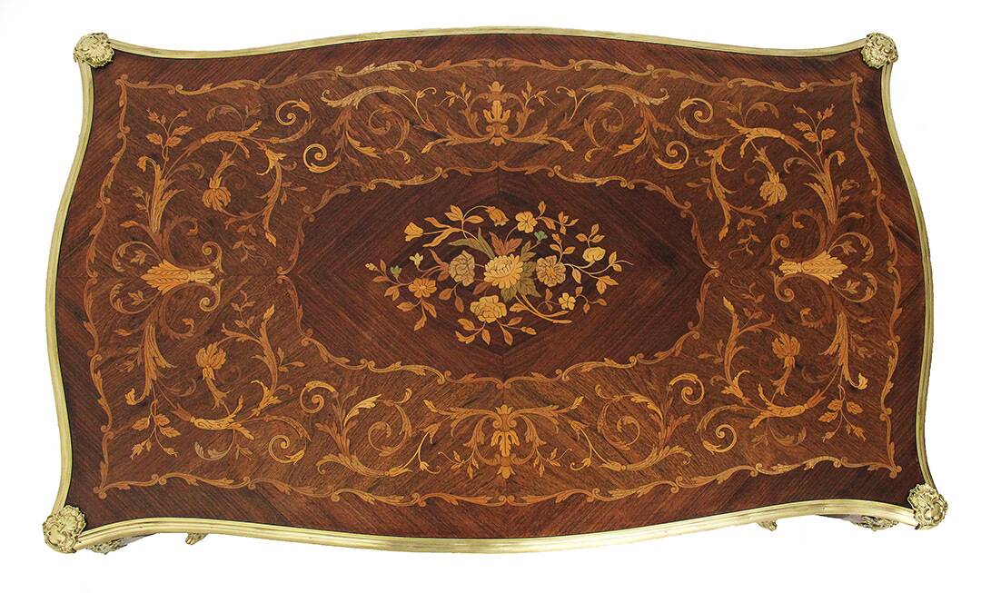 Table à écrire marquetée époque XIXe