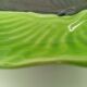 SAP Vallauris Vintage Leaf Bowl Two-Tone Ceramic Green Black 50s 60s