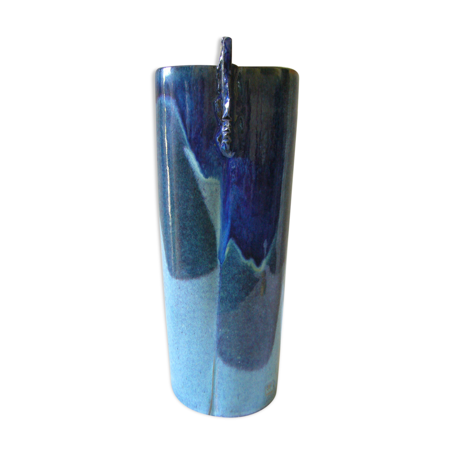 Vintage vase enamelled sandstone Jean Cacheleux