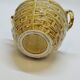 Bottle Mini Dame Jeanne Braided Ceramic Barbotine Majolica Vintage
