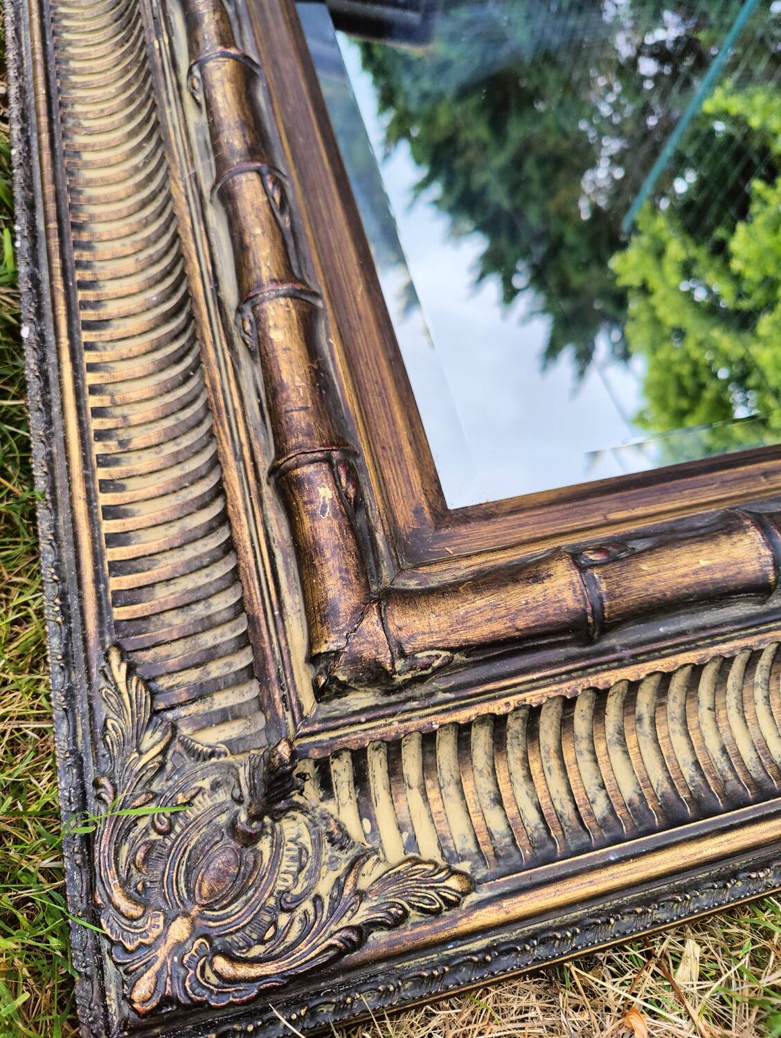 Large antique mirror