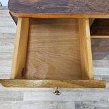 Tables de chevet Art Déco en noyer et laiton, 1940