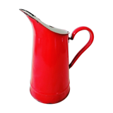 Firefighter red enamelled sheet metal