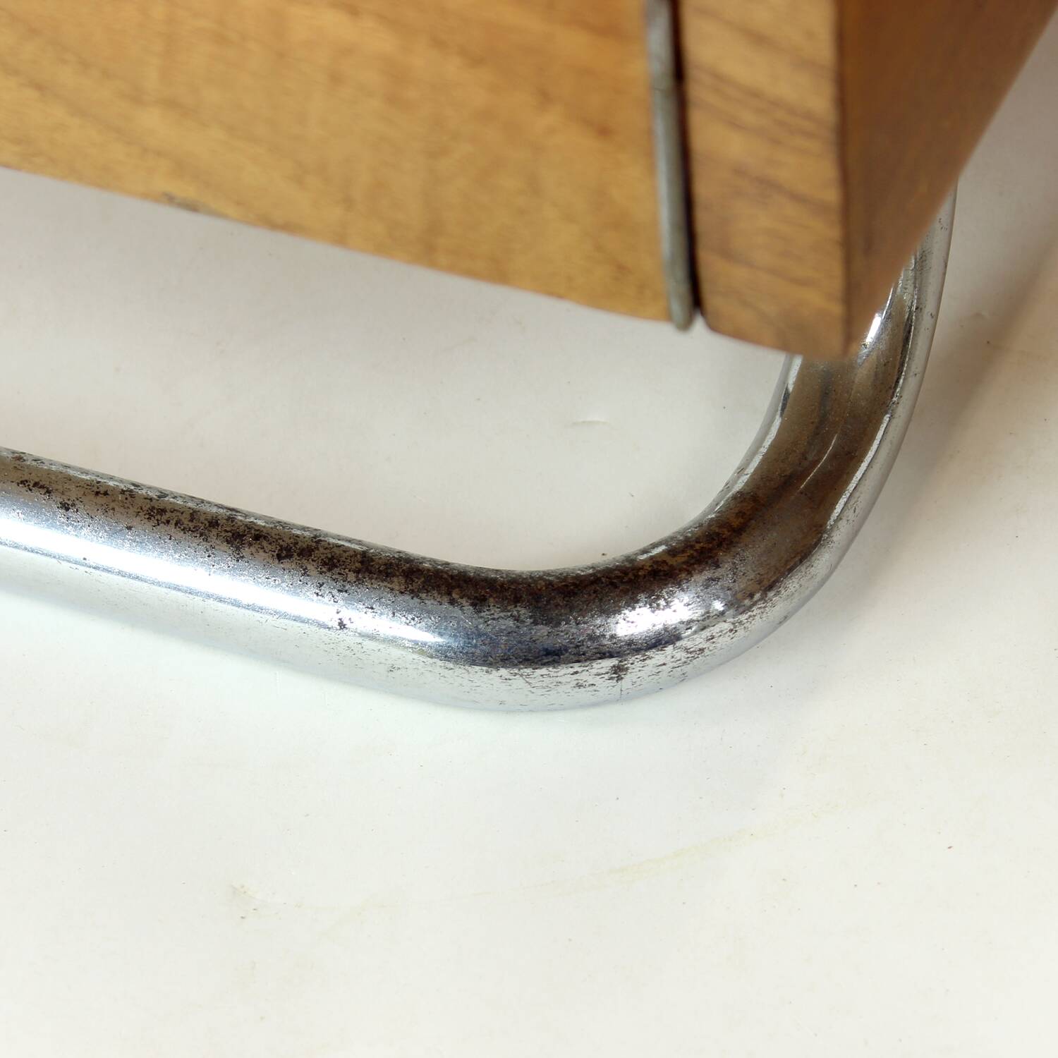 Set Of 2 Bedside Tables In Chrome & Walnut, Vichr & Spol, Czechoslovakia 19