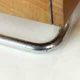 Set Of 2 Bedside Tables In Chrome & Walnut, Vichr & Spol, Czechoslovakia 19