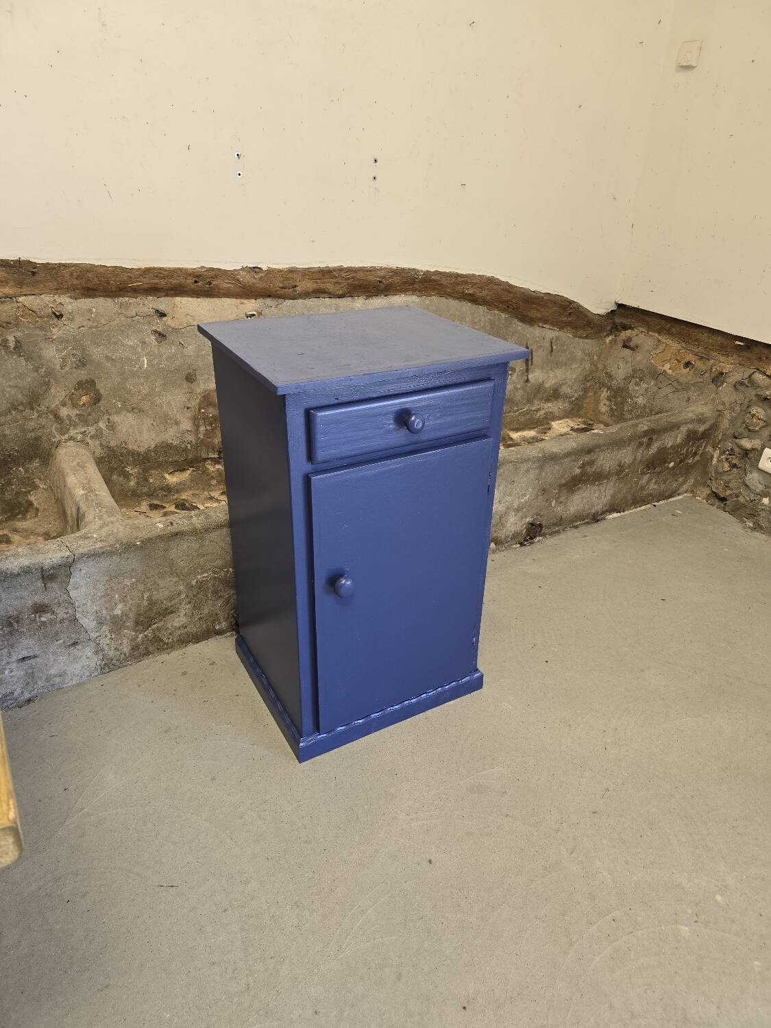 Small buffet one door one drawer Mado repainted