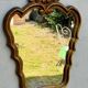 Baroque mirror in gilded wood from the 1960s – 65.5 x 42 cm – 2.5 kg