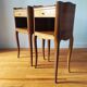 Paire de tables de chevet en bois style Louis XV