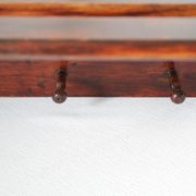 Portemanteau  mural en bois foncé vintage