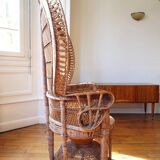 Emmanuelle rattan armchair
