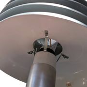 BN 26 mushroom table lamp by Hans-Agne Jakobsson in brushed aluminium.