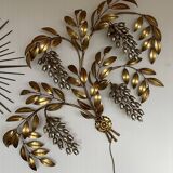 Pioggia D'Oro Wall Lamp in Gold Metal by Hans Kögl, Italy, 1970s