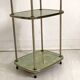 Vintage 50's brass and melamine marble imitation side table