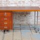 Bauhaus Writing Desk in Oak and Chrome attributed to Hynek Gottwald, Czechia, 1930s
