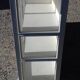 Showcase 2 doors sliding white