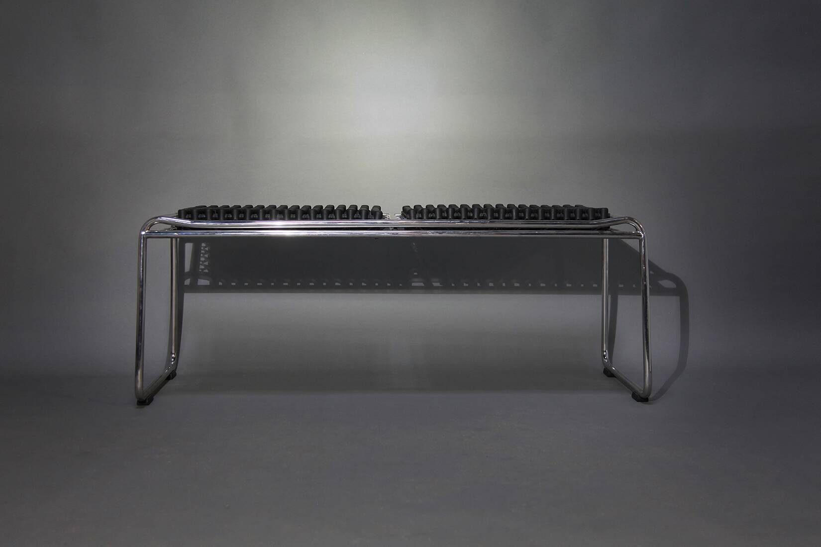 Bench 2 seater design by yos and leonard theosabrata for accuponto, 2001
