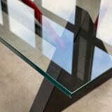 Table bureau moderniste gigante zambusi boccato X seccose Memphis 1980