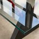 Modernist table / desk gigante zambusi boccato X seccose Memphis 1980