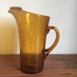 Bubble glass pitcher