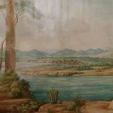 Painting on canvas trompe l'oeil