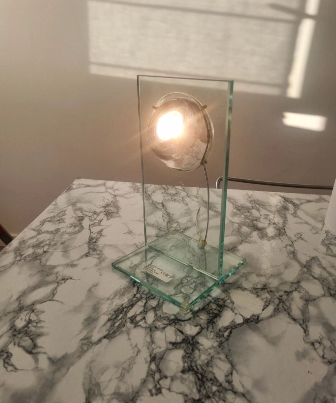Glass lamp Laurie vintage light fixture