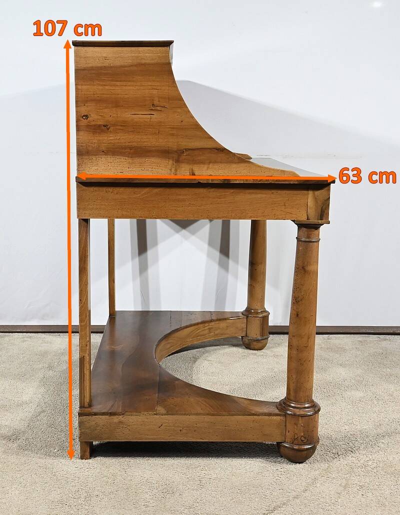 Rare Property Desk, in Walnut, Empire Period – Early 19th Century