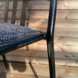 Black metal chair Mallet Stevens