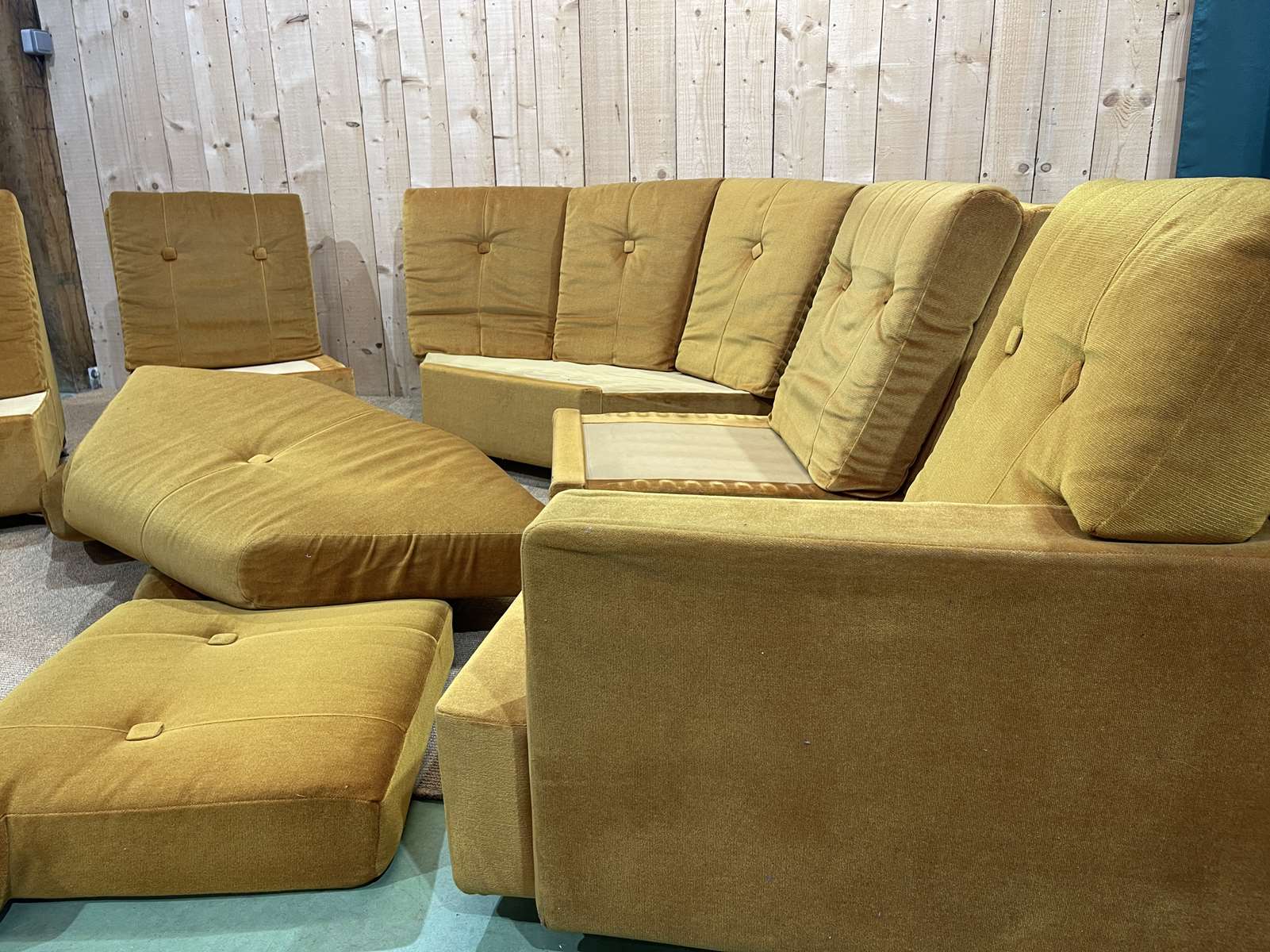 Steiner modular sofa from the 1970s in 5 blocks