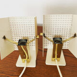 Paire de lampes de table en laiton 1950