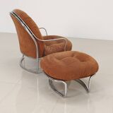 Armchair and ottoman set model 915 by Carlo De Carli for Cinova 70's