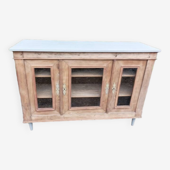 Solid wood buffet unit with glass doors and air-gummed dresser dpc 1223100