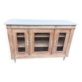 Solid wood buffet unit with glass doors and air-gummed dresser dpc 1223100