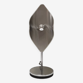 Lampe à poser, inox et métal chromé, Reggiani, 1970