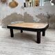 Table basse Capron « herbier » ovale