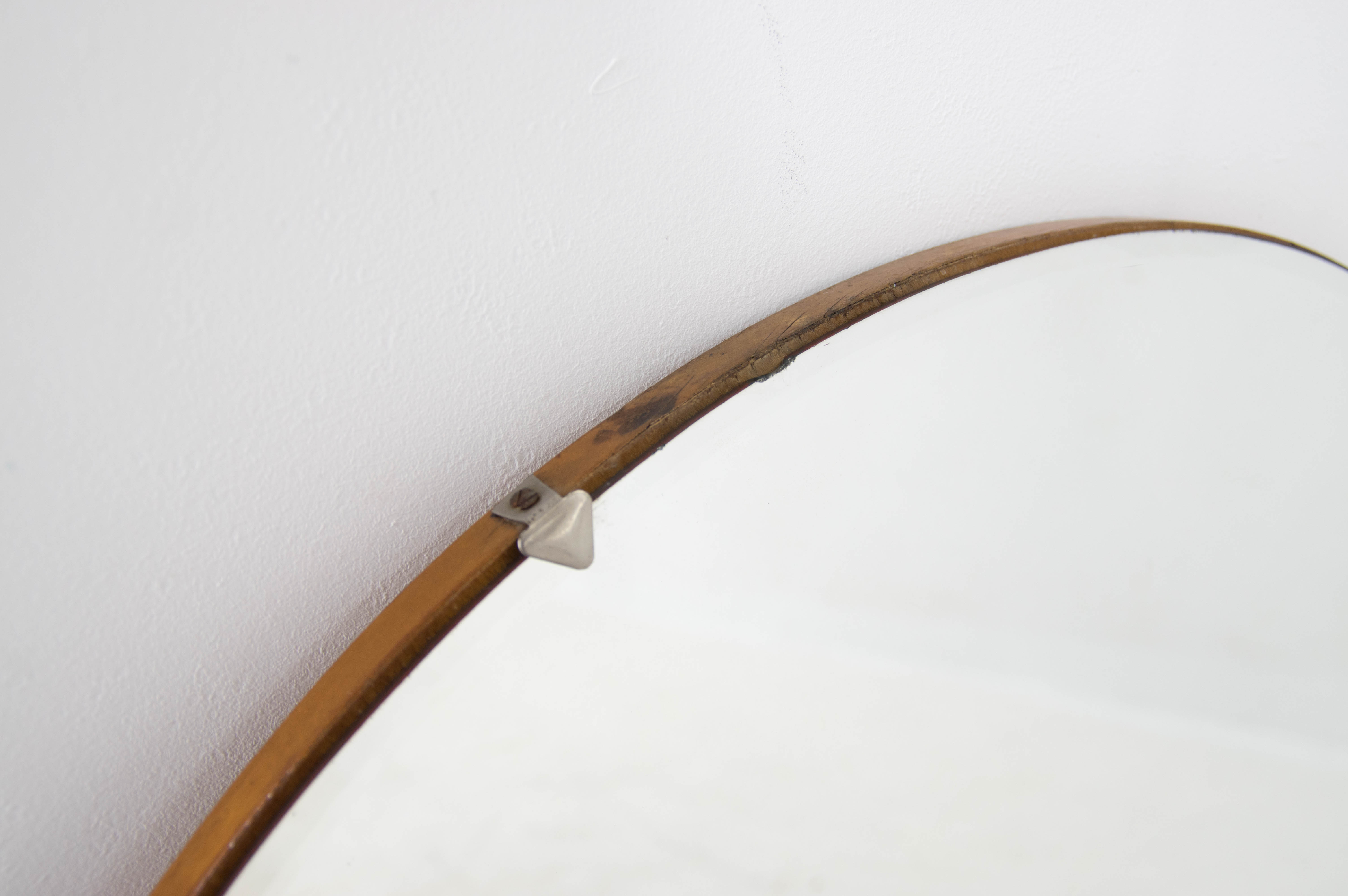 Mid-Century Round Mirror, Romania, 1970s