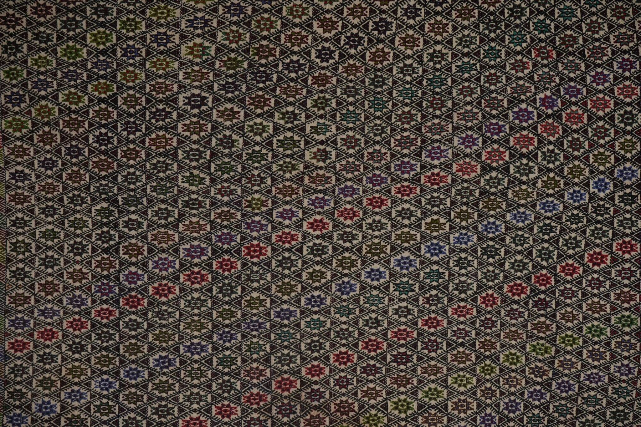 Kilim turc vintage tissé main 147x211 cm