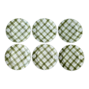 6 assiettes plates Moulin des Loups