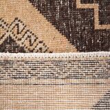 3x11 Rug For Hallway Brown Vintage Persian Runner Rug, 94x345Cm SK 5284