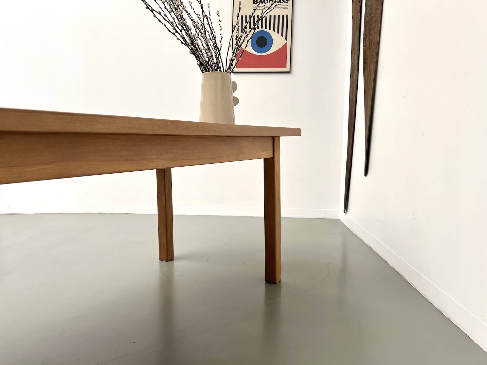 Solid beech farmhouse table