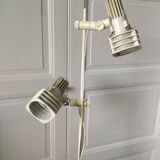 70s/80s parquet floor lamp with 2 spotlights
