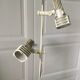 70s/80s parquet floor lamp with 2 spotlights