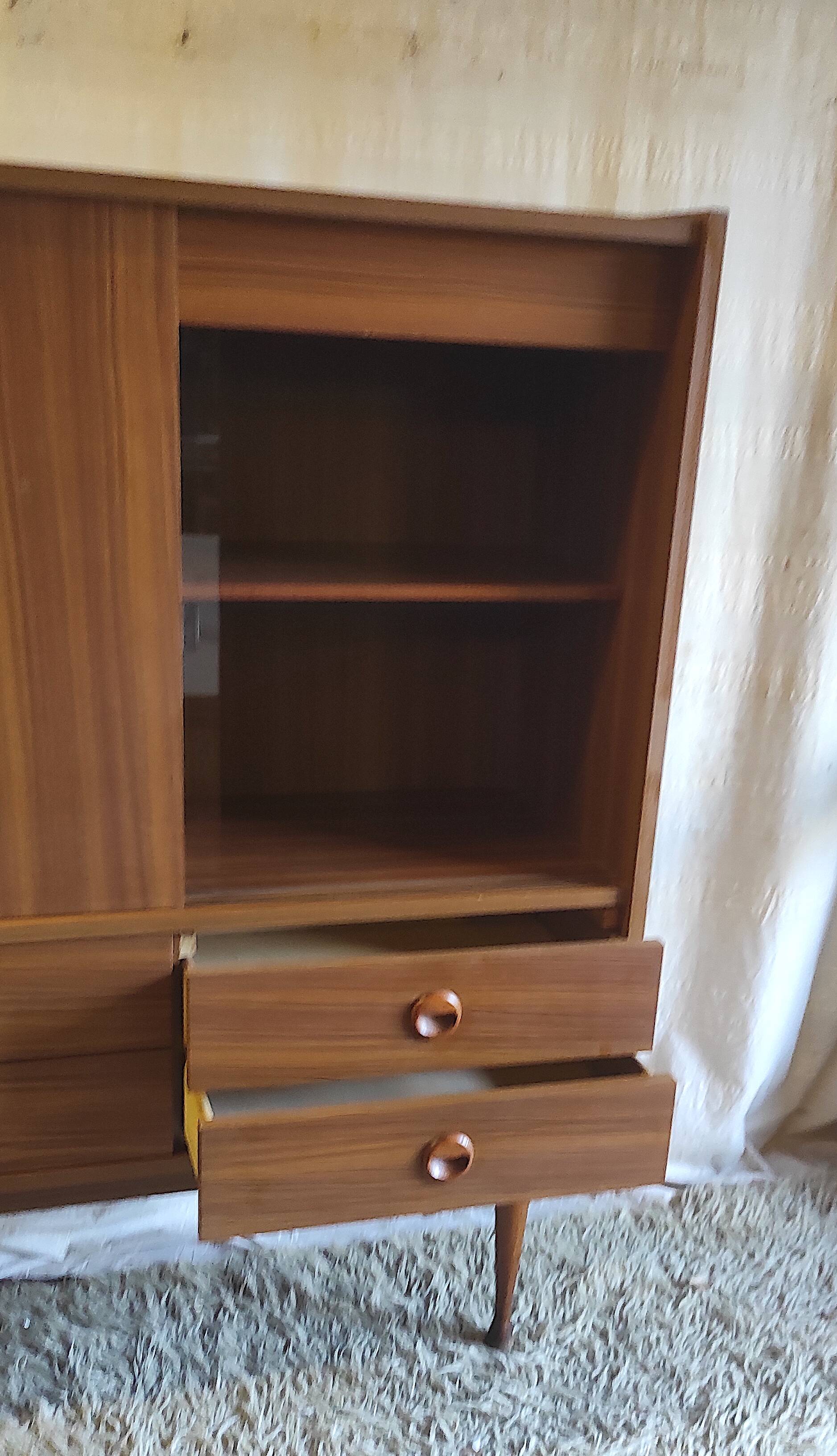 High Scandinavian style wooden buffet - 1960s/70s