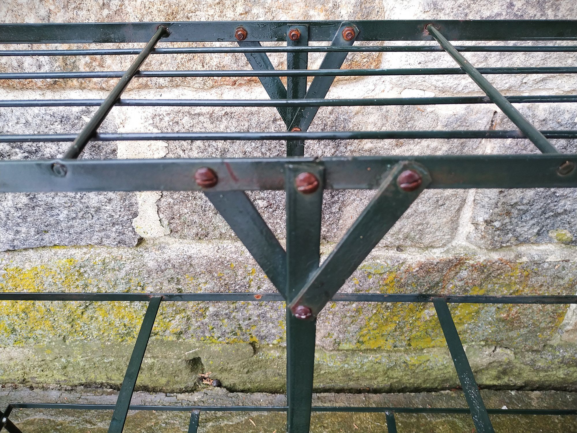 Gate old metal plants