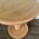 Terracotta Nude Spiral Turned Wood Side Table